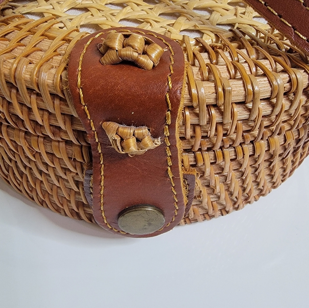 Rattan Circle Boho Bag - Picture 6 of 8